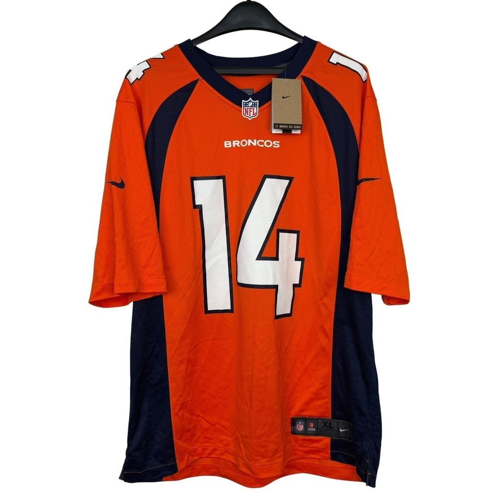 NEW Nike Denver Broncos Courtland Sutton 14 NFL Jersey Mens XL On Field *Stain